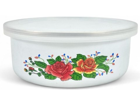 Zestaw misek emaliowanych z pokrywkami 10-18cm/24