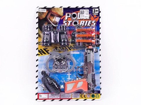 Zestaw policyjny na blistrze 31,5 x 21,5 cm BBRO5665