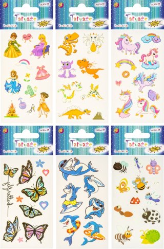 Tatuaże do ciała świecące w ciemności rozm. 6,8 x 12cm TAT-6751