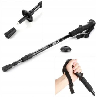 Kij trekkigowy składany 135cm czarny X1059