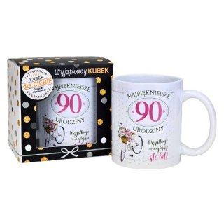 Kubek na 90 urodziny dla kobiety (rower) 3309-UR19-90