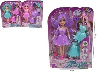 Lalka ze skrzydełkami 15cm z akcesoriami HLN01