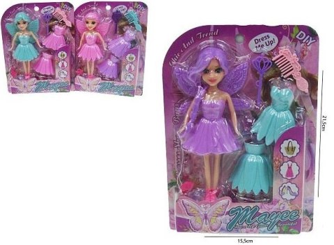 Lalka ze skrzydełkami 15cm z akcesoriami HLN01