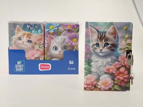 Pamiętnik z kłódką 19 x 13 x 1,5cm