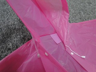 Płaszcz przeciwdeszczowy winylowy zapinany na napy