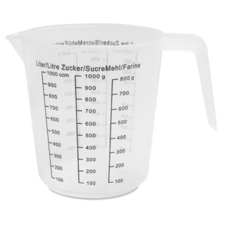 Pojemnik kuchenny z miarką 1l 12,5 x 13 x 10cm XJ5832