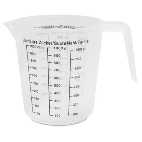 Pojemnik kuchenny z miarką 1l 12,5 x 13 x 10cm XJ5832