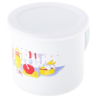 Kubek emalia z pokrywką 10cm DIA1005