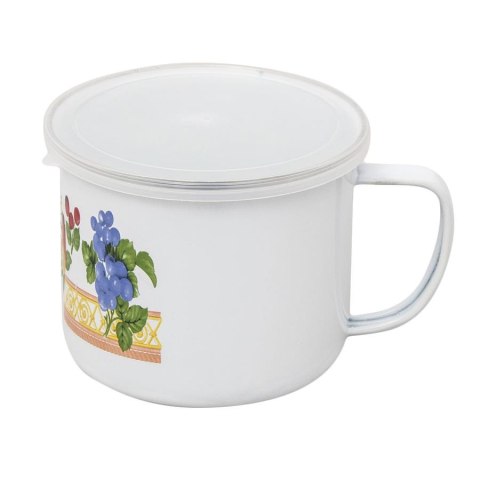 Kubek emalia z pokrywką 10cm DIA1005