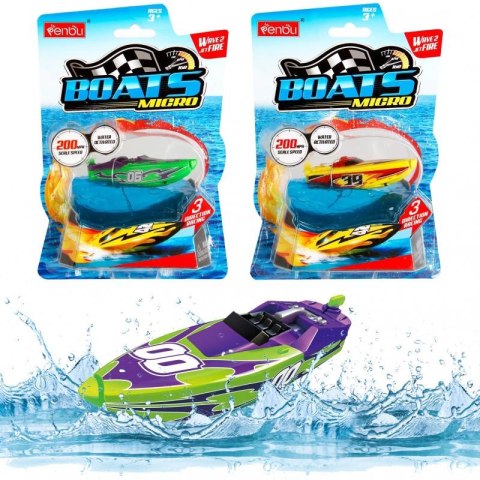 Łódź wyścigowa na baterie na blistrze 15 x 22 x 8cm A-0903