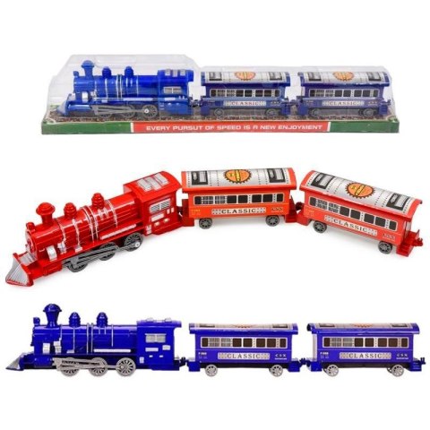 Lokomotywa z 2 wagonami 56 x 6 x 10cm w kloszu A-1505