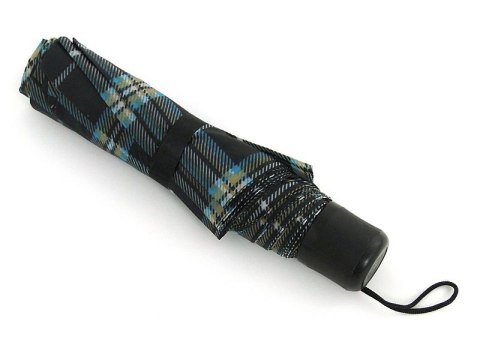 Parasolka ręcznie składana w kratę dł. po złożeniu 24cm mix kolorów