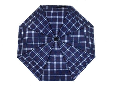 Parasolka ręcznie składana w kratę dł. po złożeniu 24cm mix kolorów