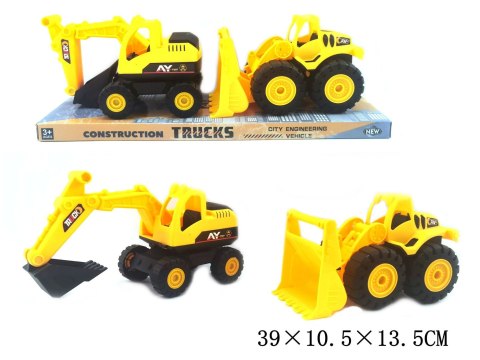 Maszyny budowlane w kloszu