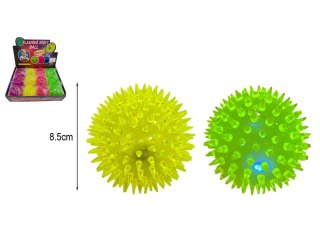 Piłka ze światłem 12szt. jeżyk