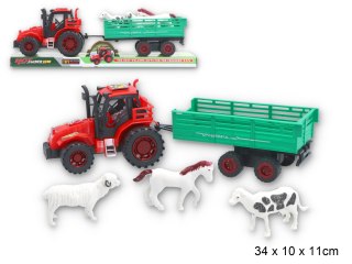 Traktor z przyczepą ze zwierzętami | G022825