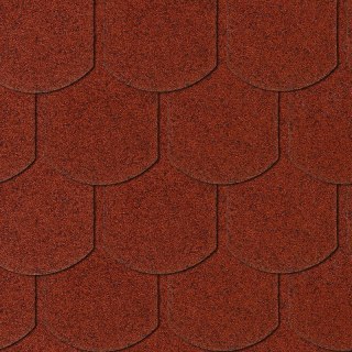 GONT KARPIÓWKA CZERWONY 1 SZT = 0,16M2, 1 OPK. = 3,85M2