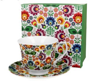 Filiżanka 250ml. ze spodkiem ŁOWICZ