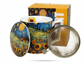 Kubek 450ml. z zaparzaczem SUNFLOWER FIELD