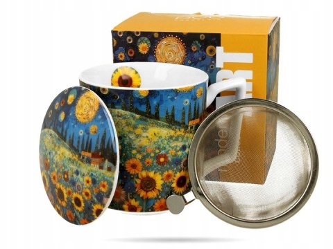 Kubek 450ml. z zaparzaczem SUNFLOWER FIELD