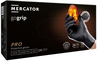 RĘKAWICE NITRYLOWE MERCATOR GO GRIP CZARNE ROZMIAR XXL 50SZT