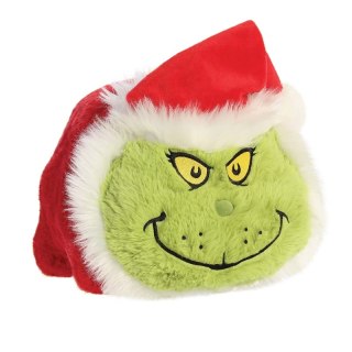 Grinch - Pluszowa maskotka / poduszka Grinch w stroju Świętego Mikołaja 25 cm z kolekcji Spudsters
