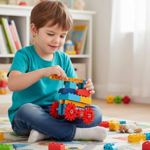 Klocki konstrukcyjne STEM ruchome modele USB 116 elementów