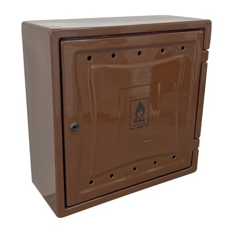 OSŁONA LICZNIKA GAZU Z TWORZYWA 250*600*600MM Z PLECAMI BRĄZ