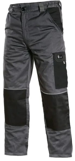 SPODNIE DO PASA CXS CEFEUS, SZARO-CZARNE ROZM.56