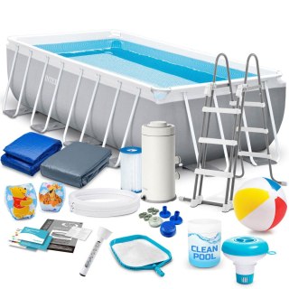 Basen ogrodowy stelażowy 400 x 200 x 100 cm zestaw 17w1 INTEX 26788