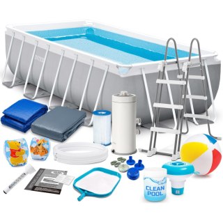 Basen ogrodowy stelażowy 488 x 244 x 107 cm zestaw 18w1 INTEX 26792