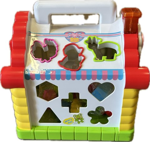 Interaktywny Domek - sorter klocki i zwierzątka