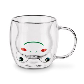 Pojedyncza szklanka ze szkła borokrzemowego z podwójnymi ściankami Sublime Żabka 230 ml