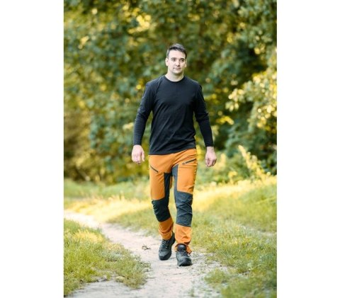 KOSZULKA Z DŁUGIM RĘKAWEM, CZARNA, ROZMIAR M