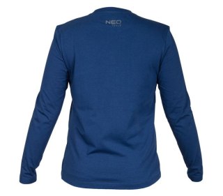 KOSZULKA Z DŁUGIM RĘKAWEM, GRANATOWA, ROZMIAR L